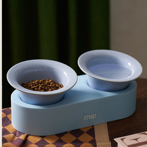 MS Designer Series Dual Ceramic Pet Bowls with Detachable Stand | Higooga