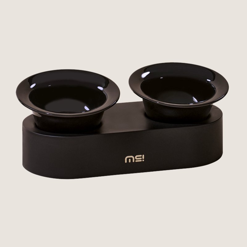MS Designer Series Dual Ceramic Pet Bowls with Detachable Stand | Higooga