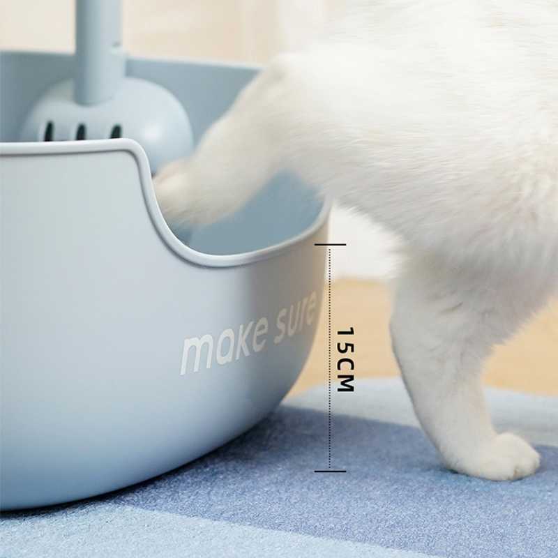 MS Leak-Proof Cat Litter Box with Mat & Scoop | Higooga