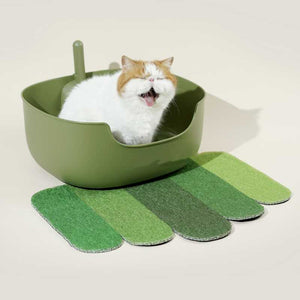 MS Leak-Proof Cat Litter Box with Mat & Scoop | Higooga