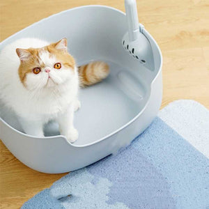 MS Leak-Proof Cat Litter Box with Mat & Scoop | Higooga