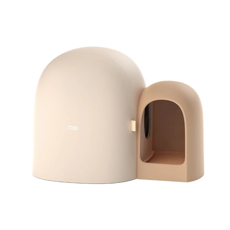 MS Modern & Chic Fully Enclosed Compact Cat Litter Box | Higooga