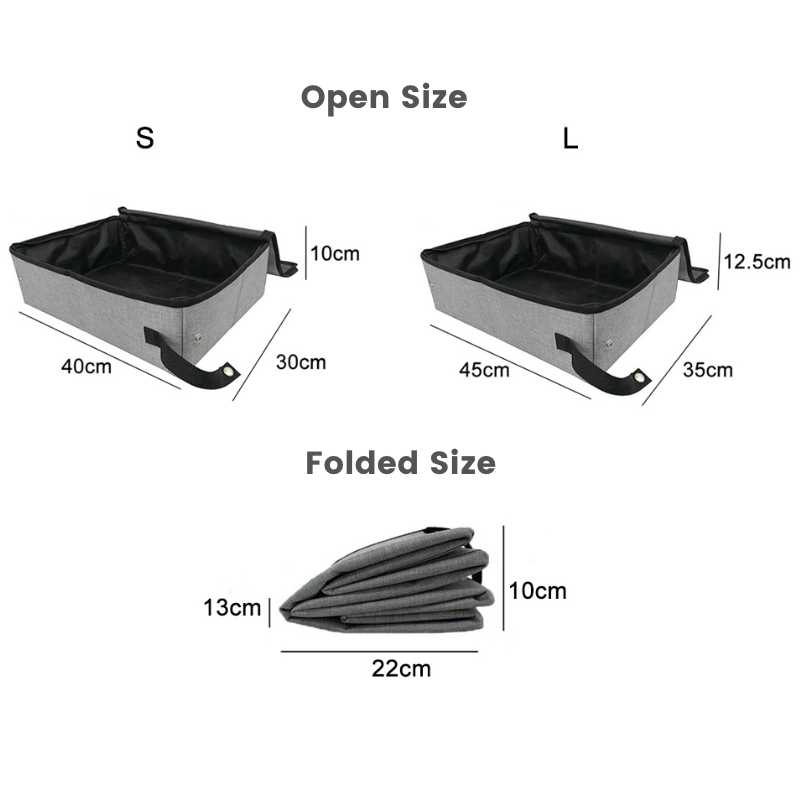 On-The-Go Foldable Cat Litter Tray | Higooga