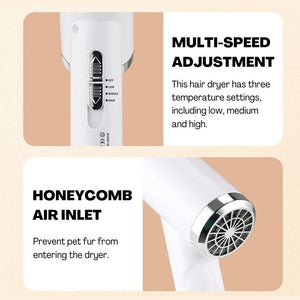 Pet 2-in-1 Dryer with Slicker Brush - Pet Grooming - Higooga