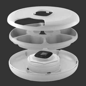 Petoneer NutriSpin 6 Meals Automatic Pet Feeder | Higooga