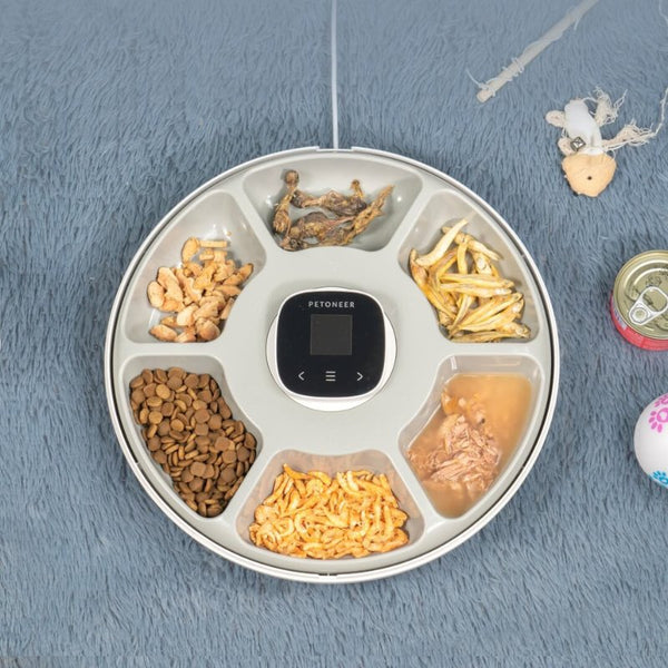Petoneer NutriSpin 6 Meals Automatic Pet Feeder | Higooga