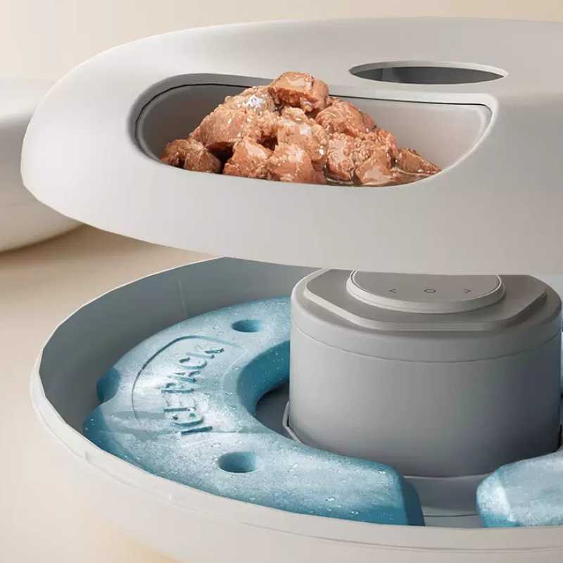 Petwant Cordless Pet Feeder with Scheduler For Wet & Dry Food | Higooga