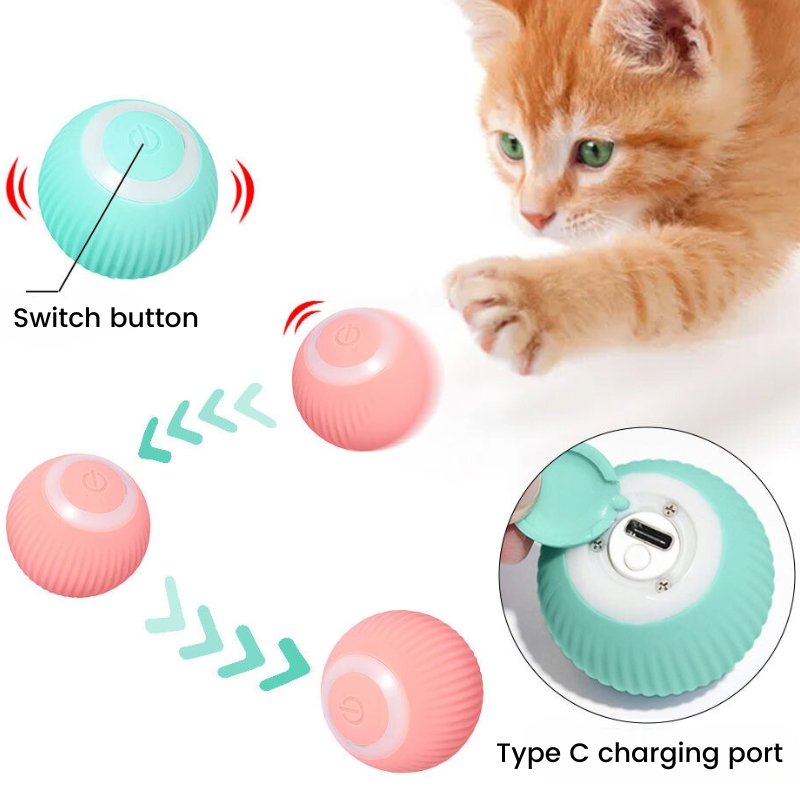 Smart Automatic Cat Teaser Ball | Higooga